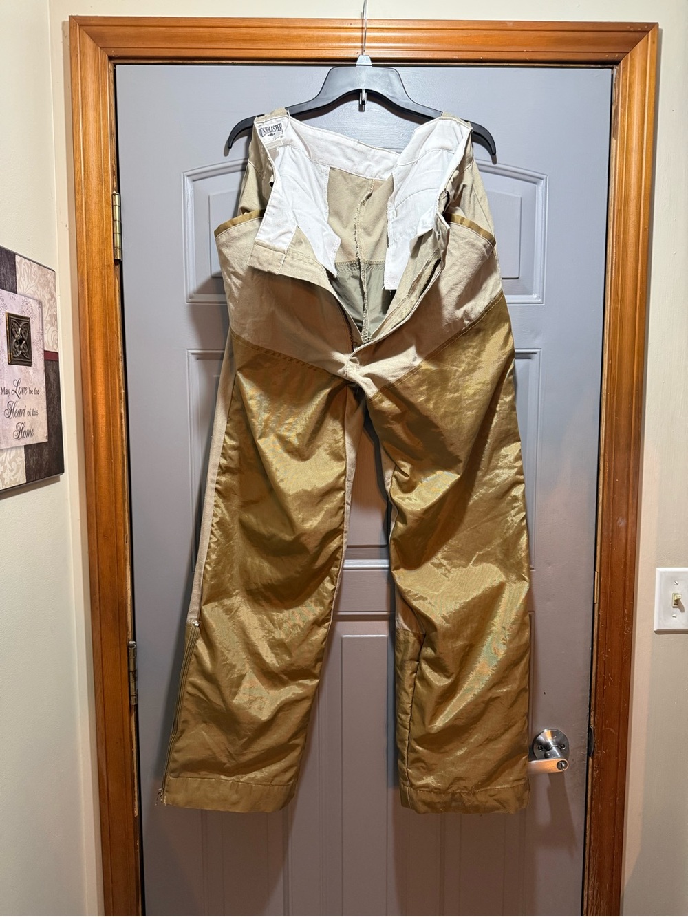 Vintage Bushmaster Canvas Upland Hunting Brush Pants Mens 38x32 Side Zip